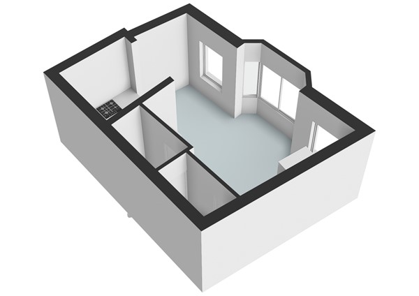 Floorplan - Lange Mare 53, 2312 GR Leiden
